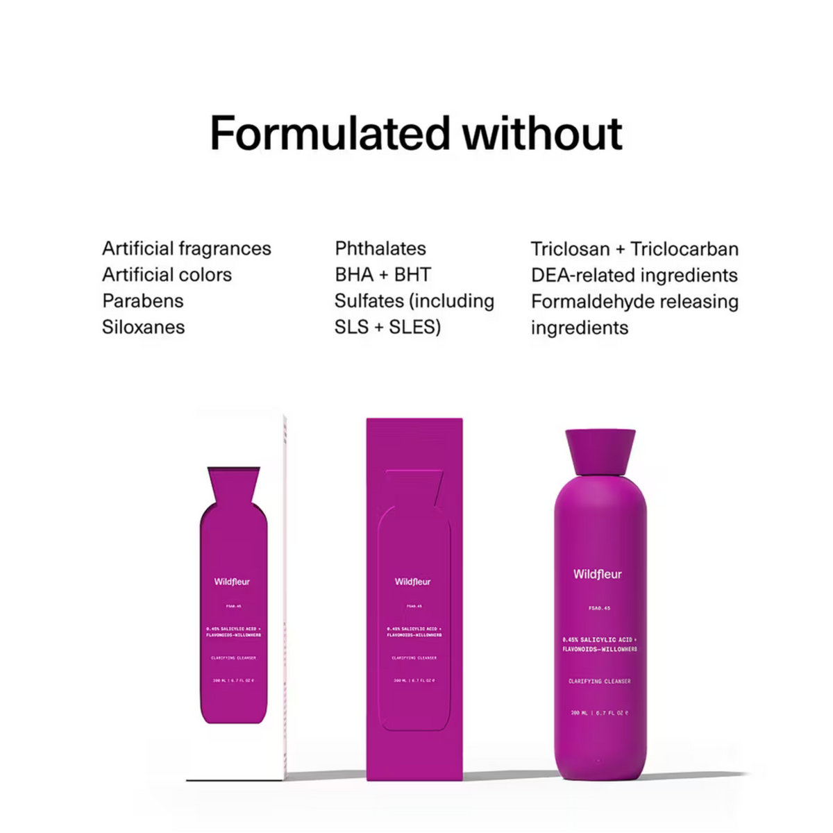 Wildfleur FSA0.45 Salicylic Acid + Willowherb Clarifying Cleanser