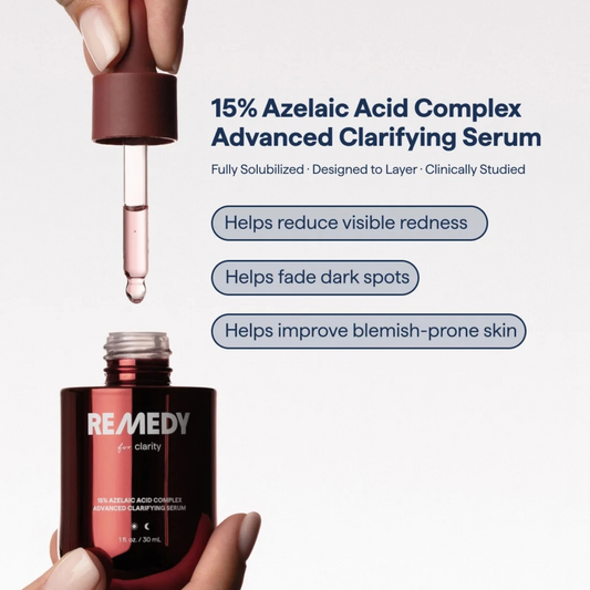 Remedy 15% Azelaic Acid Complex serum for blemishes, redness and dark spots