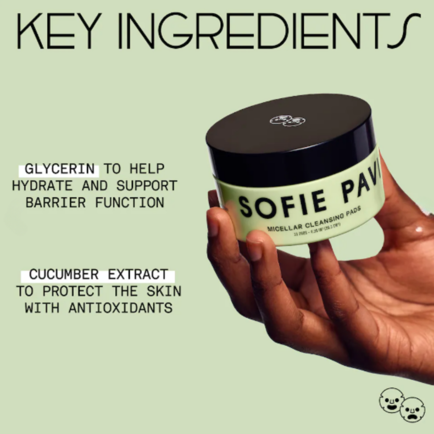 SOFIE PAVITT FACE - Micellar Cleansing Pads