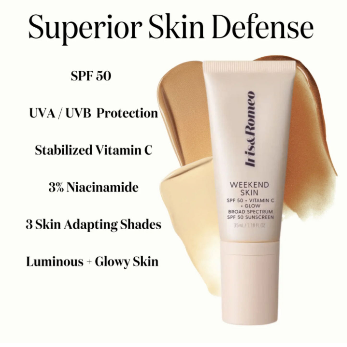 Iris&Romeo - Weekend Skin SPF50 Tinted Sunscreen
