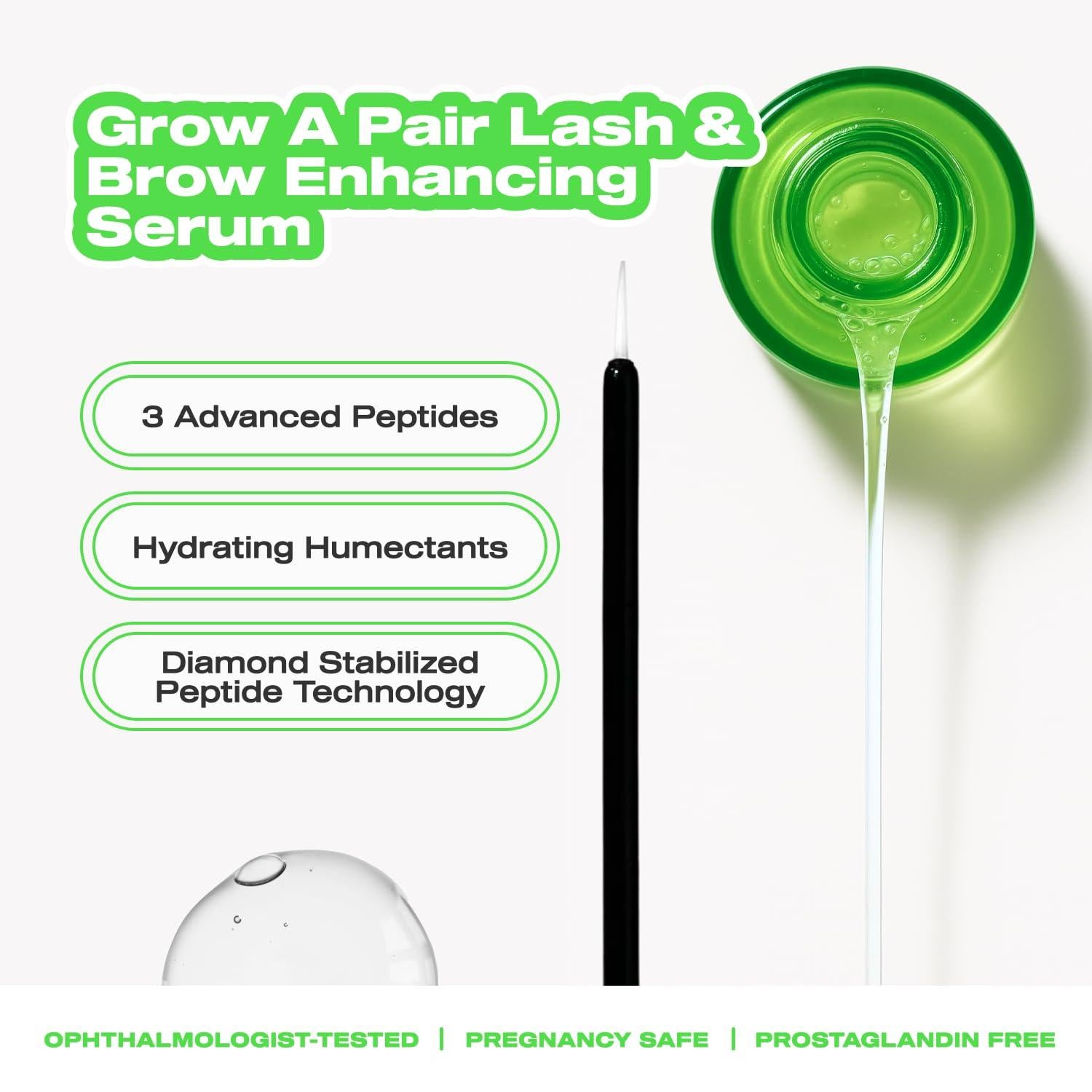 Educated Mess Grow A Pair lash and brow enhancing serum