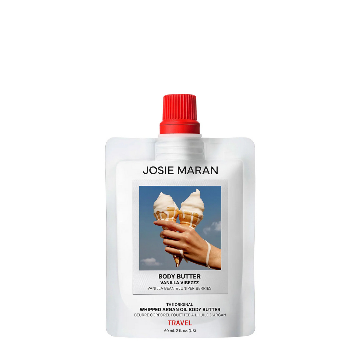 Josie Maran Whipped Argan Oil Body Butter Vanilla Vibezzz mini size