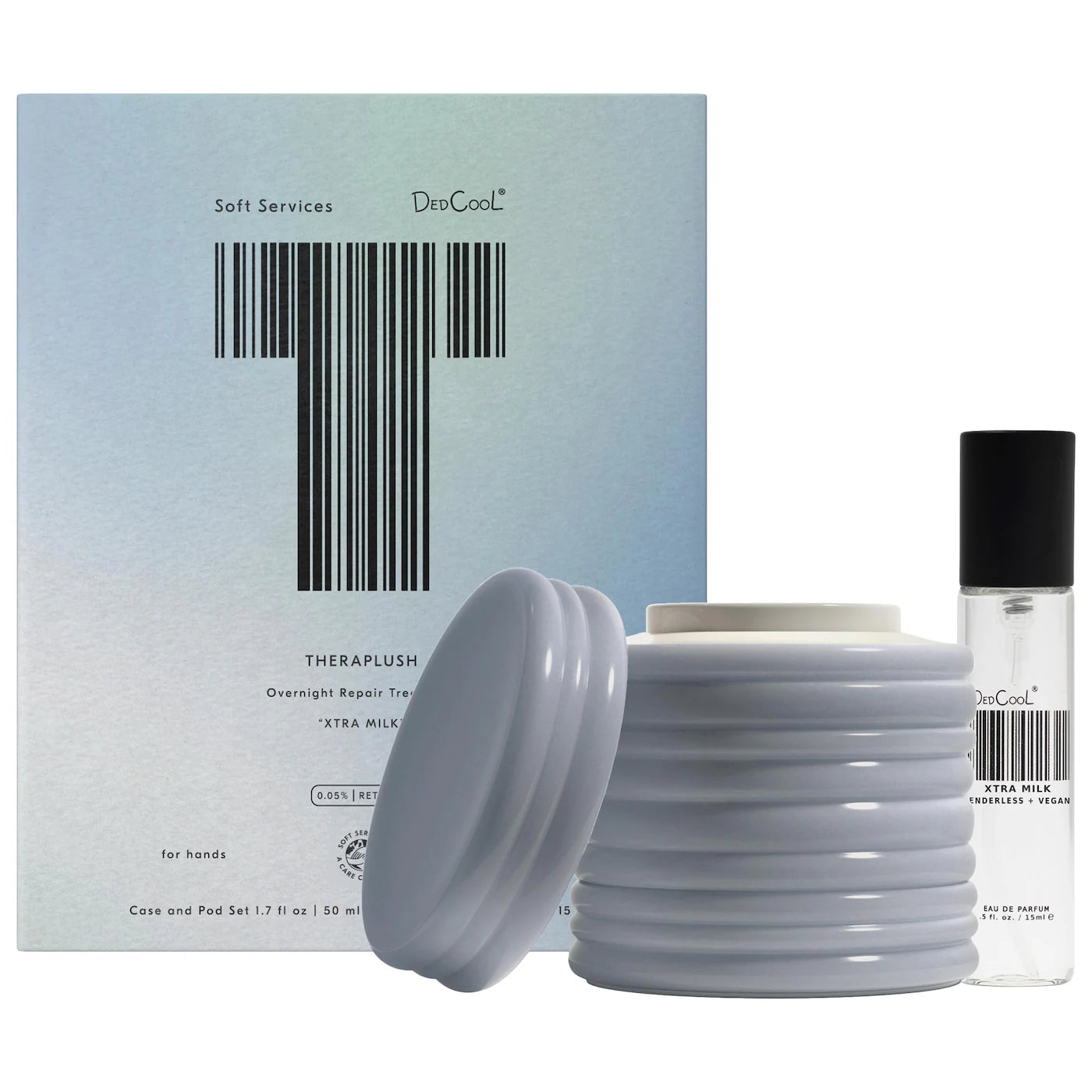 Soft Services x DedCool - Theraplush “Xtra Milk” Overnight Repair Treatment + Travel Size Perfume Spray Gift Set