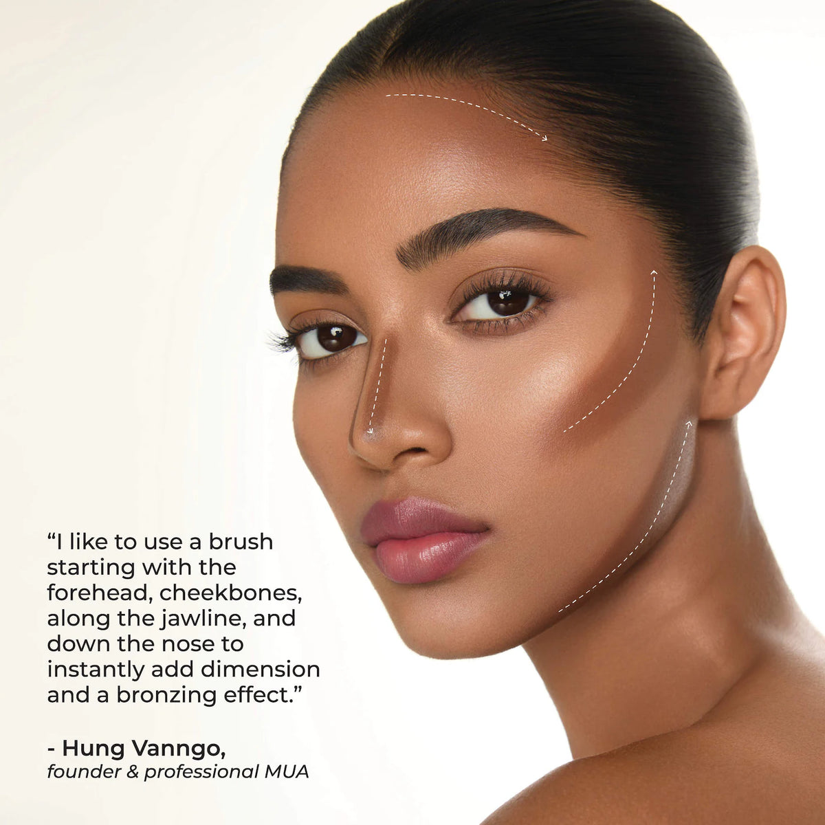 Hung Vanngo Beauty Tansculpt bronzing contour balm compact in a red case
