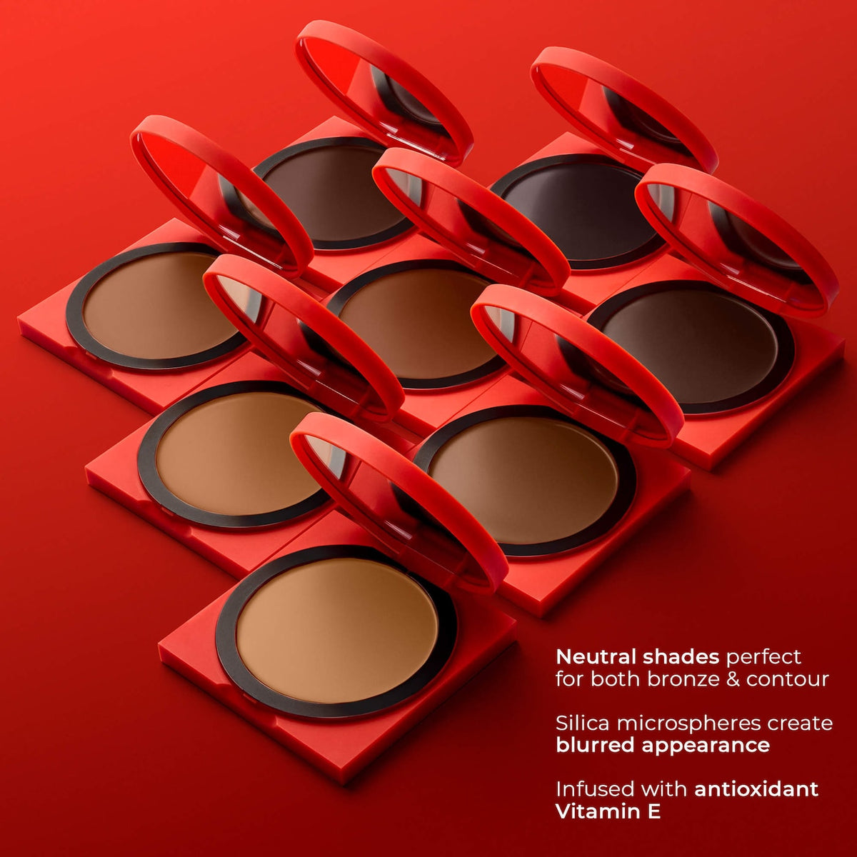 Hung Vanngo Beauty Tansculpt bronzing contour balm compact in a red case
