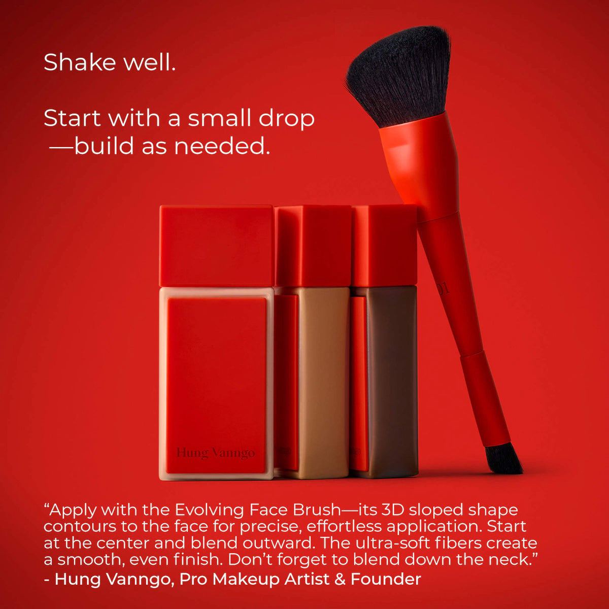 Hung Vanngo Beauty Red Carpet Skin luminous longwear serum foundation